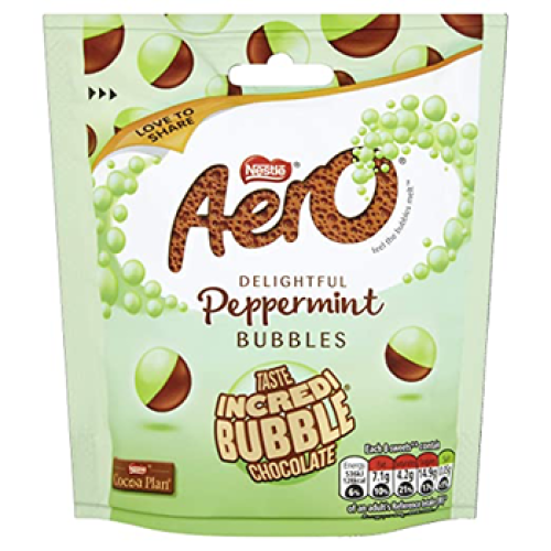 Nestle Aero Peppermint Bubbles Pouch 102g