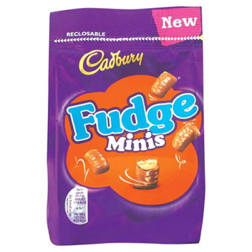 Cadbury Fudge Minis Pouch Bag 120g