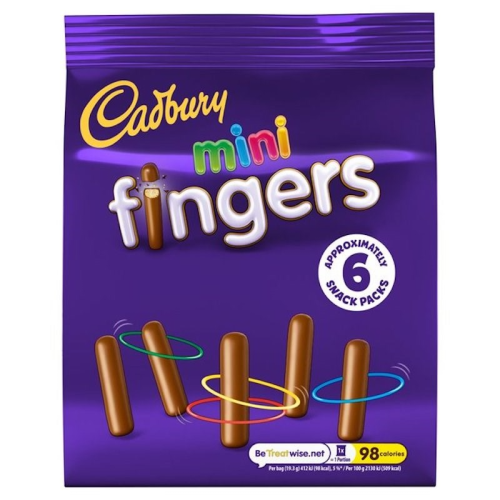 Cadbury Mini Fingers 6's 115.8g