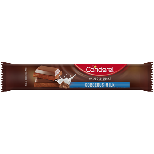 Canderel Chocolate Bar 0% Added Sugar Gorgeoues Milk 30g