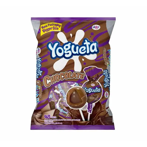 Yogueta Chocolate Lollipops 48's