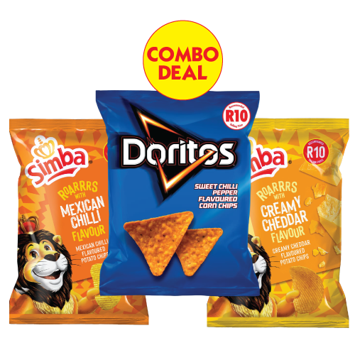 Combo Deal Dorito 70g & Simba 74g Any 3