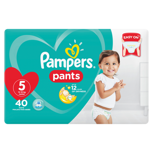 Pampers Baby-Dry Nappy Pants Size 5 Value Pack 40's