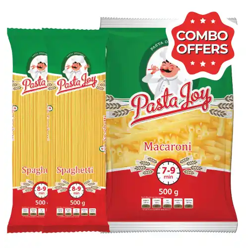 Combo Pasta Joy Spaghetti, Macaroni or Shapes Any 3x500g