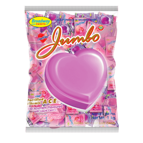 Hartbeat Love Candy Jumbo Assorted 1kg 166's