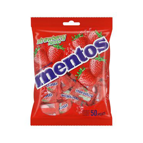 Mentos Chewy Sweets Strawberry 50's