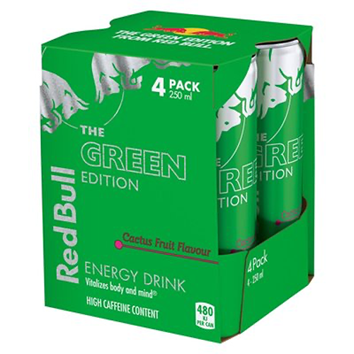 Red Bull Green Edition Cactus Fruit 4X250ml