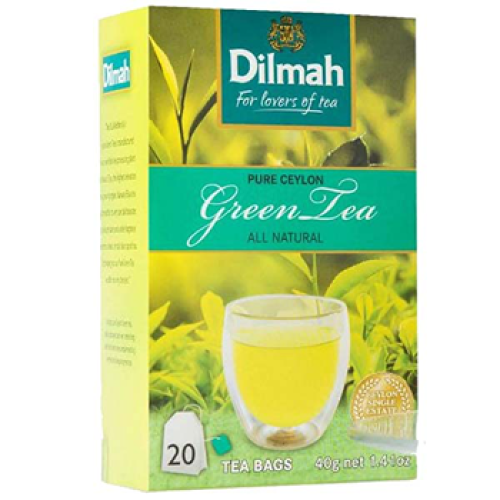 Dilmah Green Teabags All Natural 20's